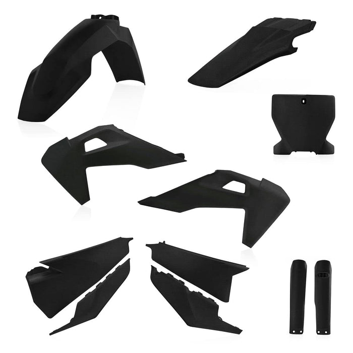 Acerbis Full Plastic Kit (Black Metallic) For 19-22 HUSQVARNA FC250