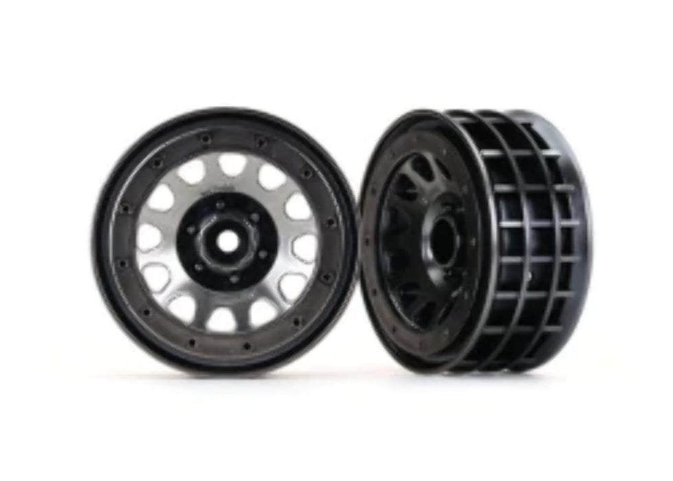 Traxxas 8171 2.2" Method 105 Black Chrome Beadlock Wheels