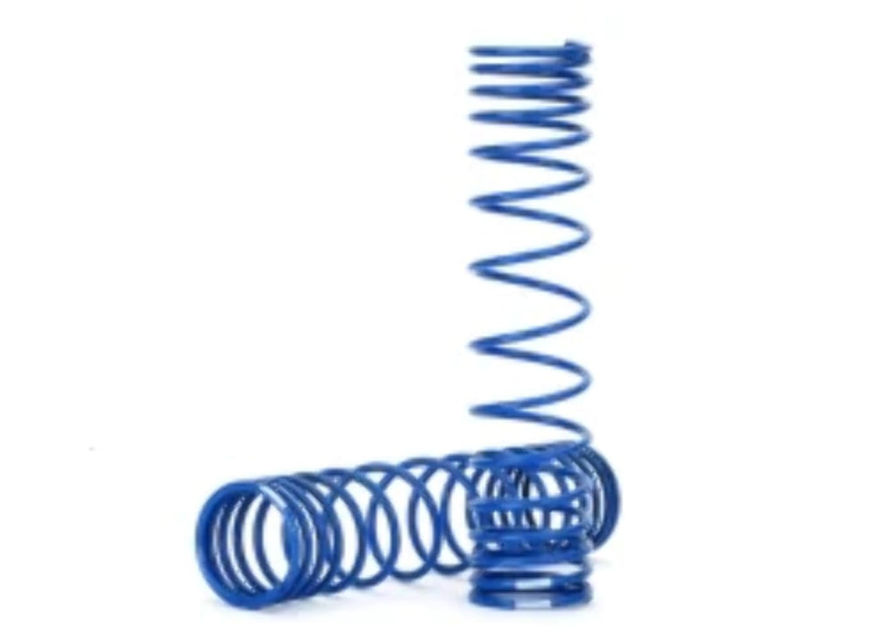 Traxxas 8444A Front Gtr Shock Springs Progressive Blue