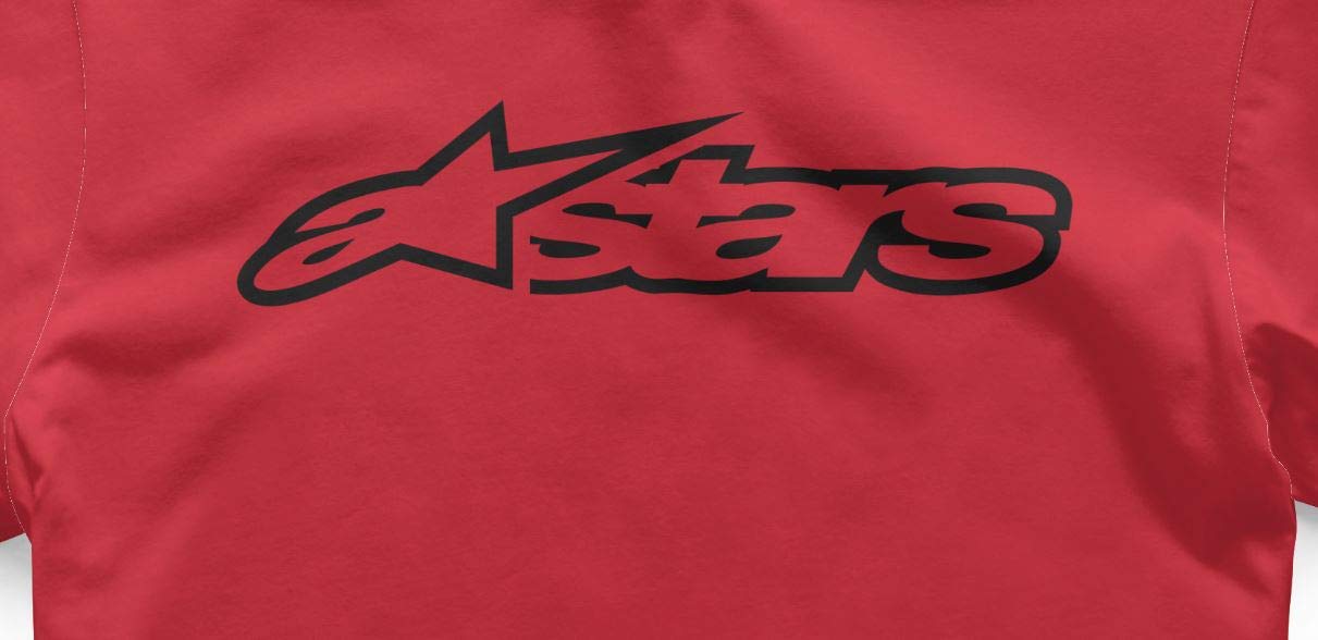 ALPINESTARS Boys' Big TEE, KID'S blaze el red/black L