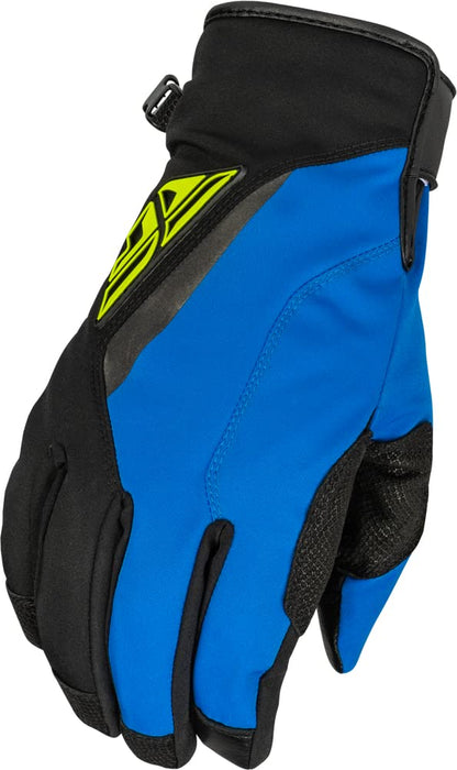 Fly Racing 2023 Snow Title Long Glove (Black/Blue/Hi-Vis, X-Large)