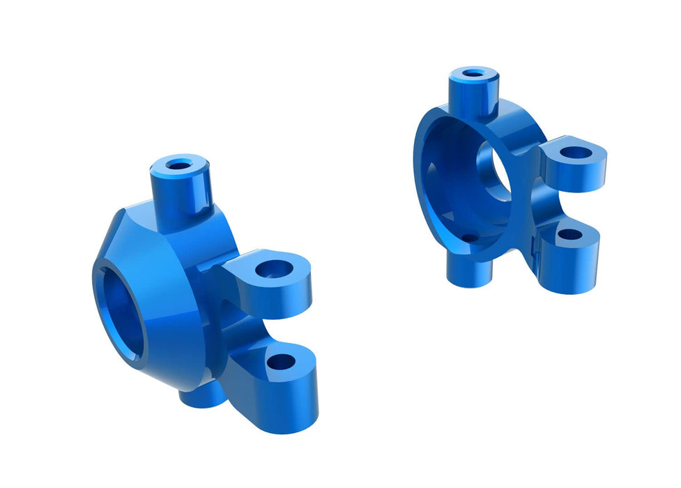 Traxxas 9737-BLUE Steering Blocks 6061-T6 Aluminum (Blue-Anodized)Left & Right