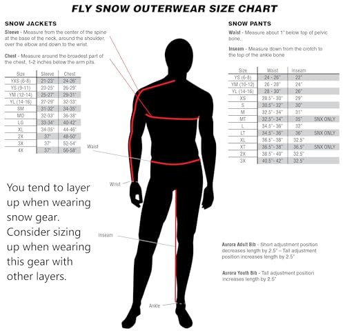 Fly Racing 2022 SNX Pro Snow Jacket (Black/Grey/Blue, Small)