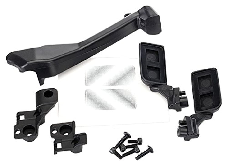 Traxxas 8020 Side Mirrors/Snorkel/Mounting Hardware Black