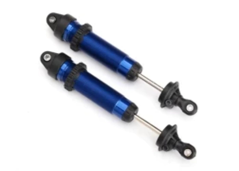 Traxxas Aluminum 139mm Assembled GTR Threaded Shocks Blue