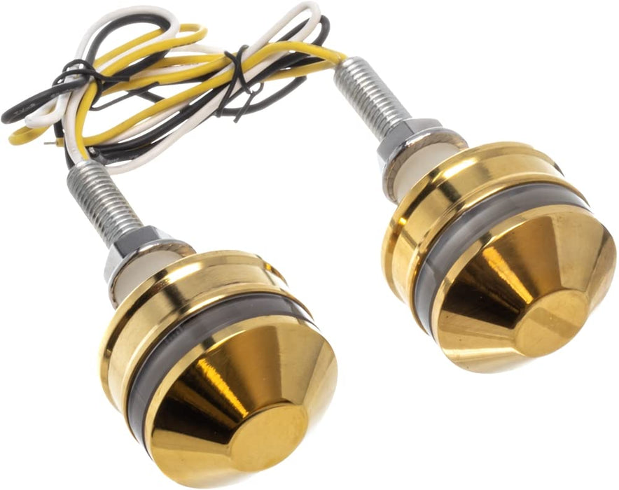 Letric Lighting Co LLC-NBE-TS Grip-Light Cap LED Indicator - Brass