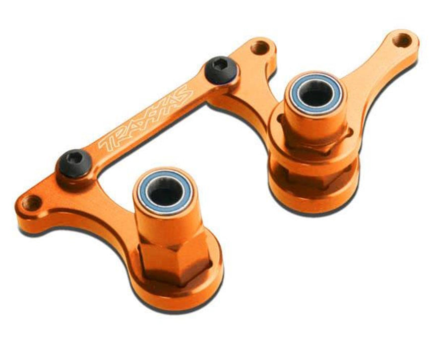 Traxxas 3743T Steering bellcranks Drag Link (Orange-Anodized 6061-T6 Aluminum)/ 5x8mm Ball Bearings (4)/ Hardware (Assembled)