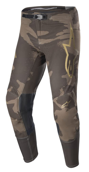 Alpinestars 2023 Supertech Bruin Men's Off-Road Motorcycle Pants - Blue/Brushed Gold / 28