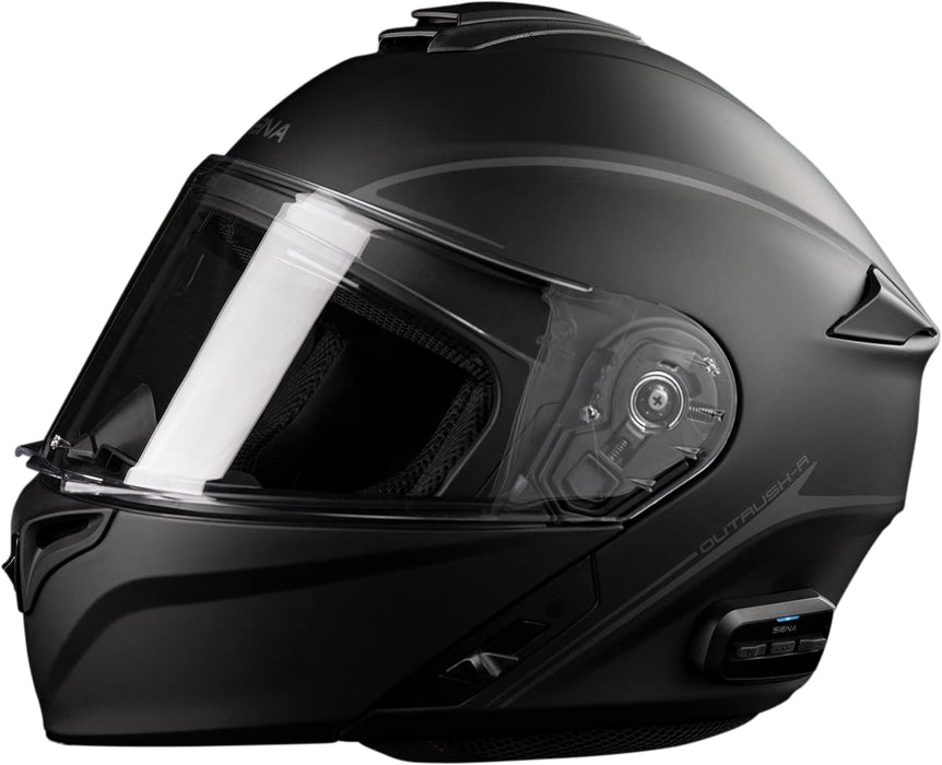 Sena Outrush R Solid Helmet Large Matte Black