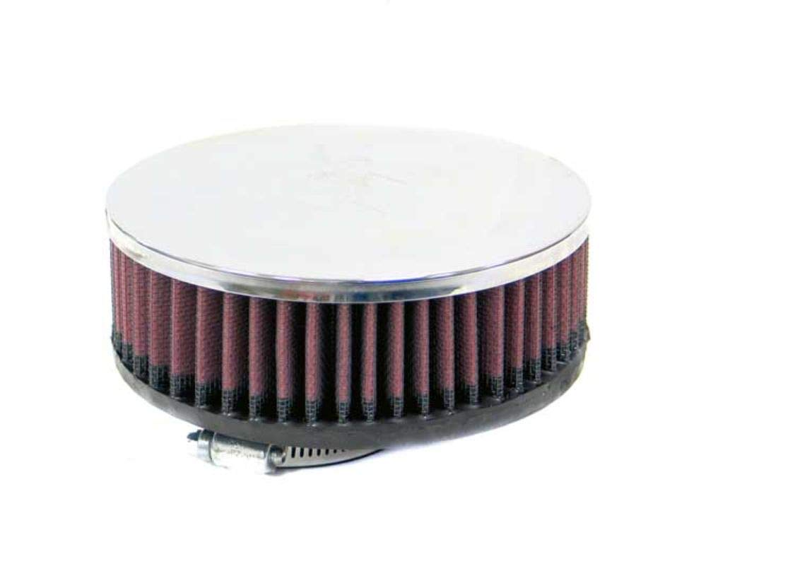 K&N Universal Clamp-On Air Filter: High Performance, Premium, Washable, Replacement Engine Filter: Flange Diameter: 2 In, Filter Height: 2 In, Flange Length: 0.6875 In, Shape: Round, Rc-2400 RC-2400