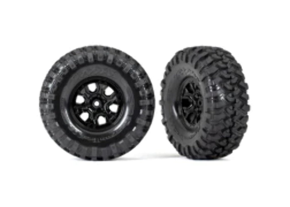 Traxxas Tires and Wheels Assembled glued (TRX-4® 2021 Bronco 1.9' Wheels Canyon Trail 4.6x1.9' Tires) (2) 9272