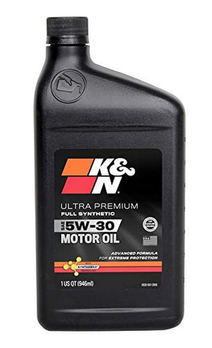 K&N Motor Oil: 5W-30 Full Synthetic Engine Oil: Ultra Premium Protection, 1 Quart 104093