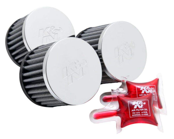 K&N Rc-1133 Kawasaki Universal Chrome Air Filter RC-1133