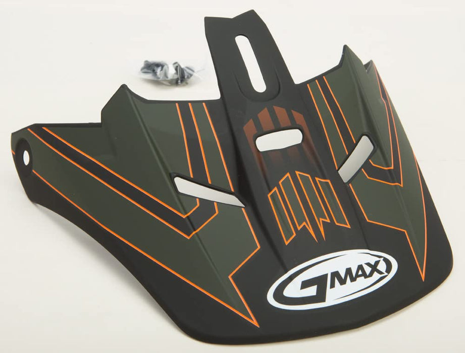 GMAX unisex-adult full-face-helmet-style Visor (Gm46.2Y) (Od Green/Orange, XXX-Large)