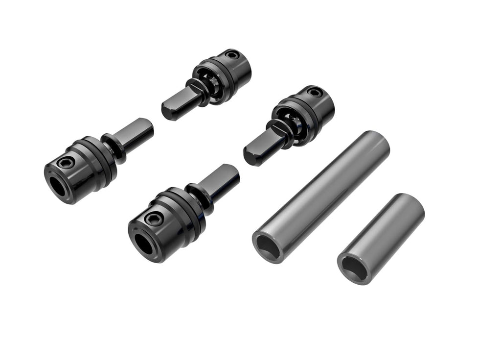 Traxxas 9751 Gray Aluminum Front and Rear Male and Female Center Driveshafts for TRX-4M