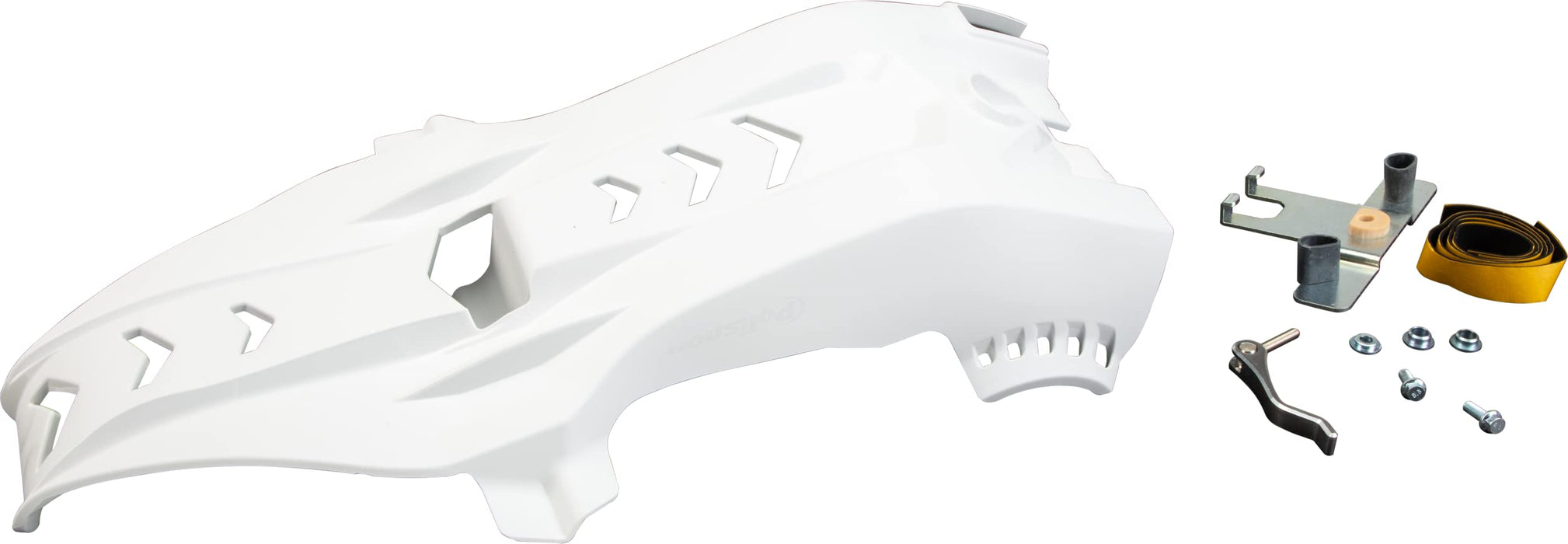 8472000003 Polisport Fortress Skid Plate With Link Protector White