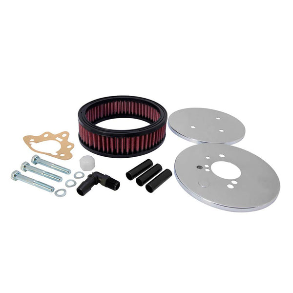 K&N Custom Round Racing Assembly Red 5.875in OD x 3.25in Height