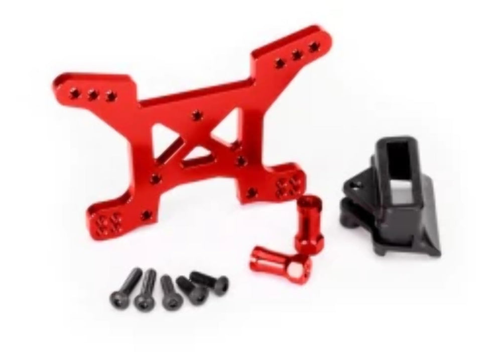 Traxxas 6739R - Aluminum Front Shock Tower Red Rustler