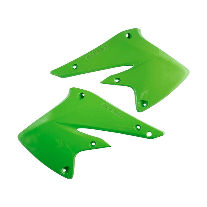 Acerbis Radiator Shroud Set (Green) for 04-05 Kawasaki KX250F