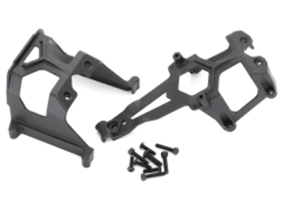 Traxxas 8620 Front and Rear Chassis Supports Black