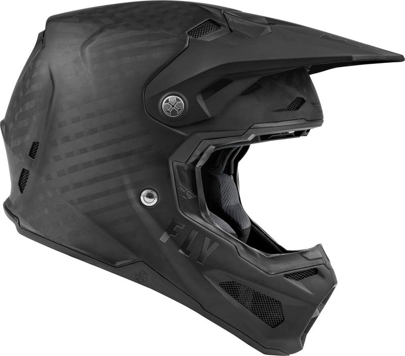 Fly Racing 2022 Adult Formula Carbon Solid Helmet (Matte Black Carbon, X-Small)