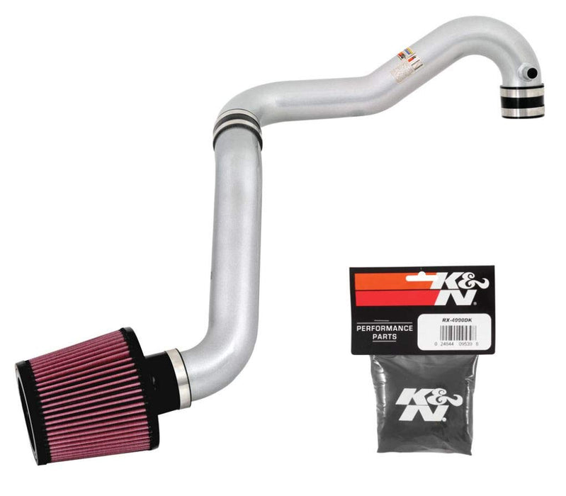 K&N 69-1007TS Typhoon Air Intake for HONDA CIVIC, L4-1.7L (CCA), 01-04 SILVER