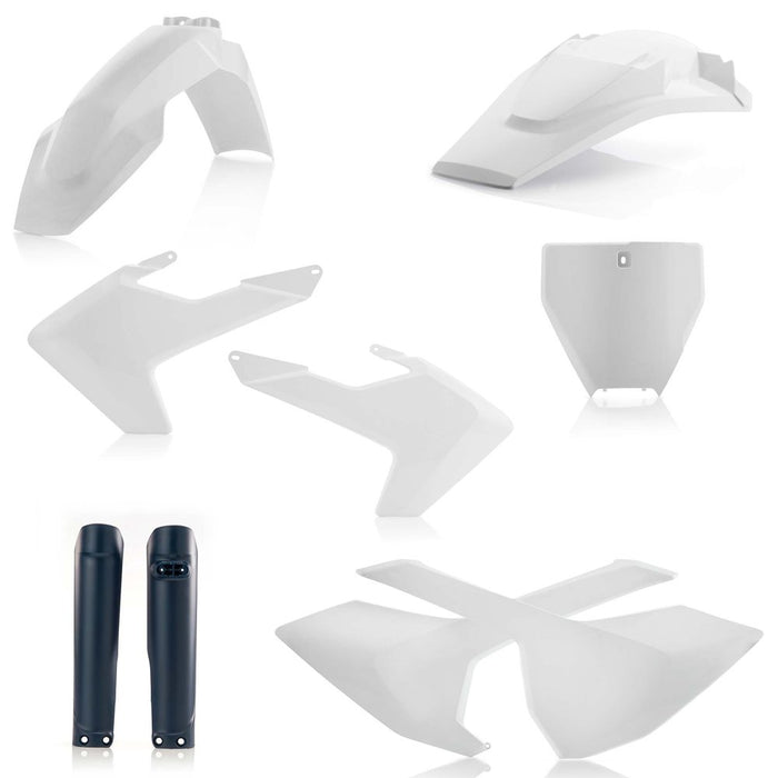 Acerbis 16-18 Husqvarna TC125/ FC250-450/ TC250/ TX300/ FX350/450 Full Plastic Kit 17 White 2462605569