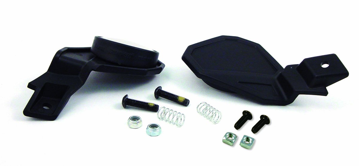 PowerMadd 34289 Star Series/Trail Star Handguard Mirror Kit, Black, Medium