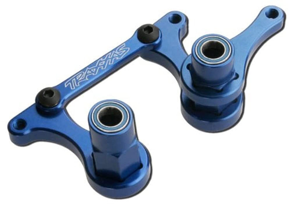 Traxxas 3743A Anodized Blue Aluminum Steering Bell cranks Rustler Stampede Slash and Bandit 308-Pack