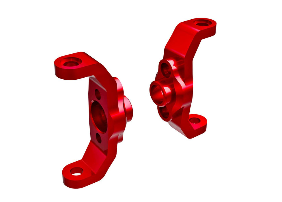 Traxxas 9733-RED Caster blocks 6061-T6 Aluminum (Red-Anodized) (Left & Right)