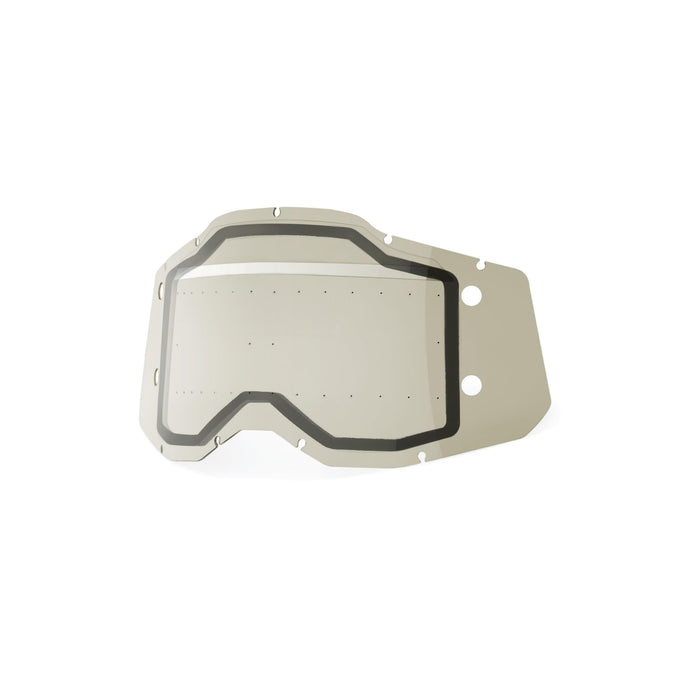 100% Goggle FORECAST Replacement Lens - Dual Pane Sonic Bumps - Compatible with Racecraft 2, Accuri 2, and Strata 2 Goggles