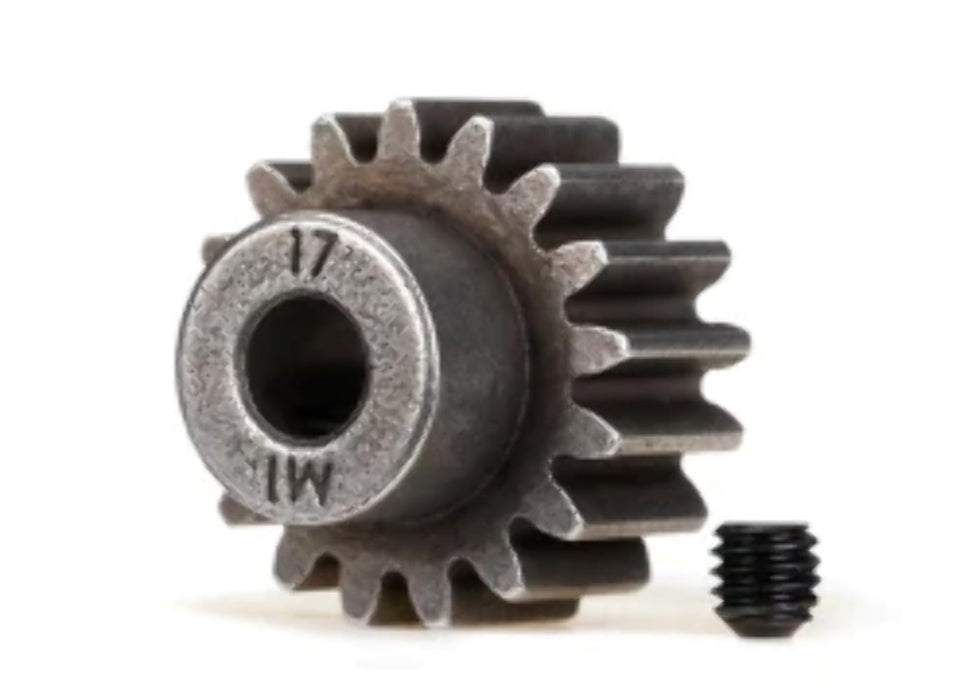 Traxxas 6490X 17-T Pinion Gear 1.0 Metric Pitch fits 5mm Shaft (compatible with steel spur gears)