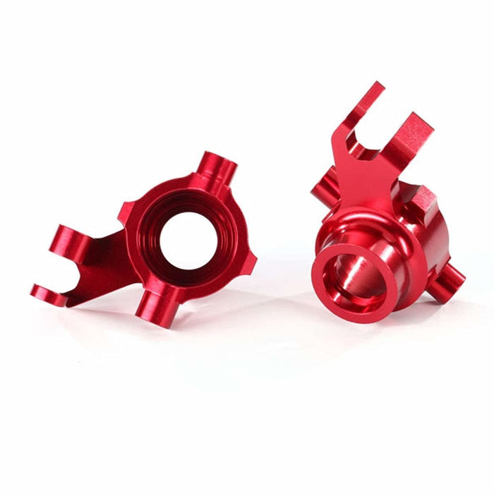 Traxxas 8937R Steering Blocks 6061-T6 Aluminum (Red-Anodized) Left & Right