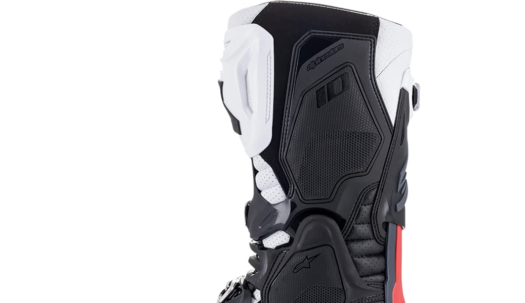 Alpinestars 2010520-1213-10 Unisex-Adult Tech Supervented Boots Black/White/Mid Grey/Red Sz 10 (Multi, one_size)