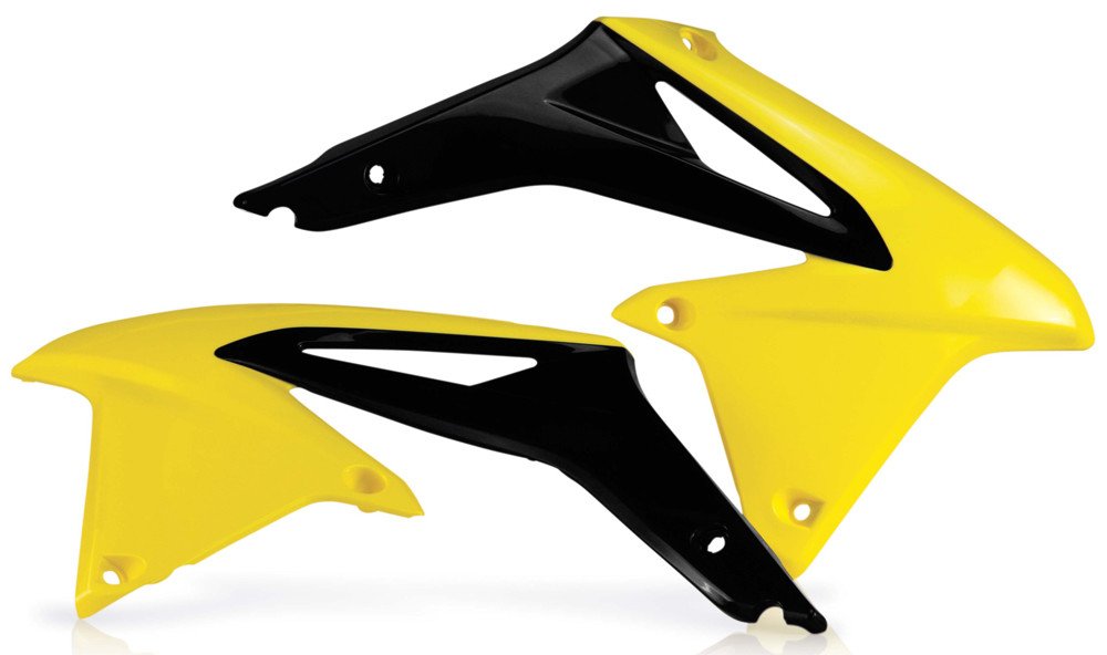 Acerbis Radiator Shroud Set (Flo-Yellow/Black) For 08-17 Suzuki Rmz450 2113865137