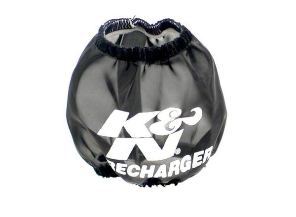 K&N Universal Precharger Round Tapered Air Filter Wrap Black 3in Base ID x 2in Top ID x 3in H 22-8028PK