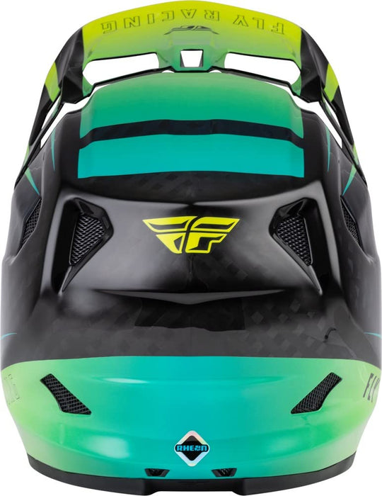 Fly Racing WERX-R Adult Carbon Cycling Helmet (Hi-Vis/Teal, Small)