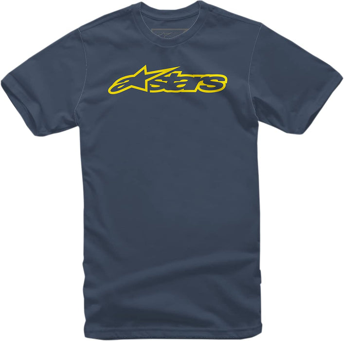 Alpinestars Blaze Tee Navy/Yellow XL, Multi, X-Large