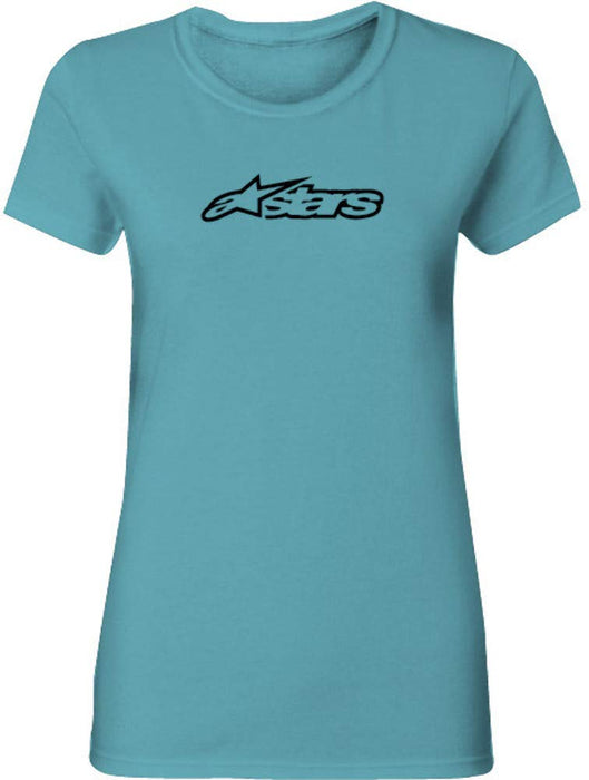 Alpinestars WOMENS BLAZE TEE ROUND NECK TAHITI BLUE size Medium