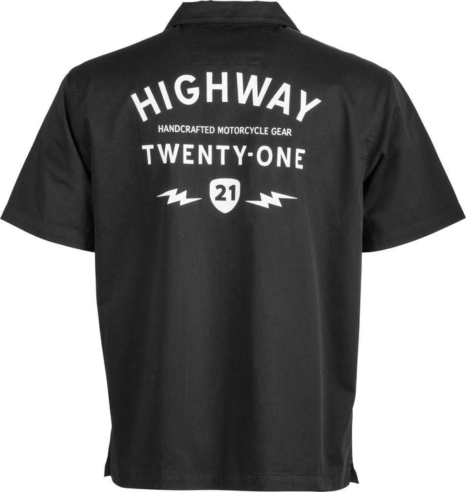 Highway 21 Halliwell Work Shirt Black 489-19354X
