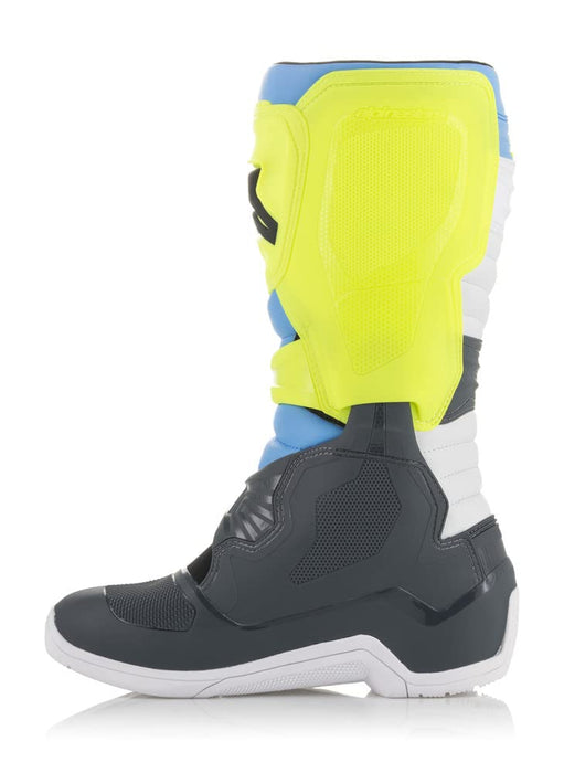 Alpinestars 2013018-9017-12 Tech 3 Boots Cool Grey/Yellow/Cyan Sz 12