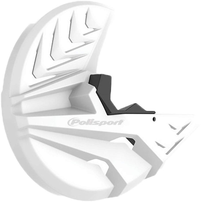 08-18 YAMAHA YZ250: Polisport Disk & Bottom Fork Protector (WHITE/BLACK)