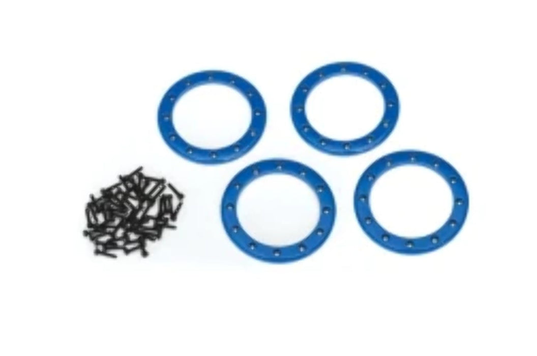 Traxxas 2.2" Aluminum Beadlock Rings (Set of 4) Blue