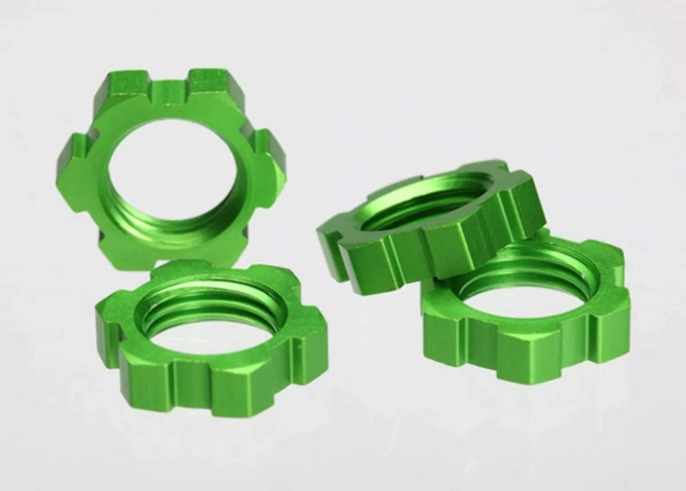 Traxxas 5353A Splined Wheel Nuts Model Car Parts Green 17 mm