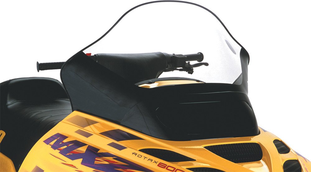 PowerMadd 13251 Cobra Clear 15.5" Tall Windshield (Black Graphics)