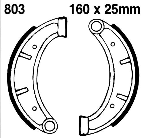 EBC Brakes 803G Water Grooved Brake Shoe