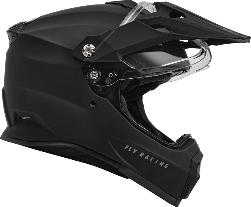 Fly Racing Trekker Helmet (Matte Black, X-Small)