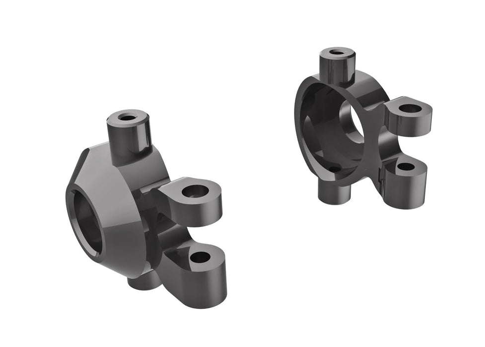 Traxxas 9737-GRAY Steering Blocks 6061-T6 Alum (Dark Titanium-Anodized)Left & Right