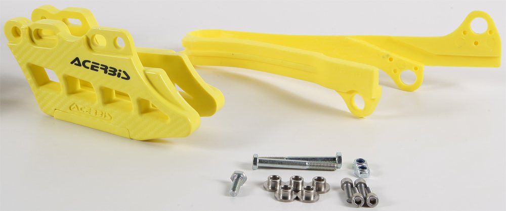 Acerbis Chain Guide/Slider Kit 2.0 (Yellow) for 10-17 Suzuki RMZ450 (2449460005)