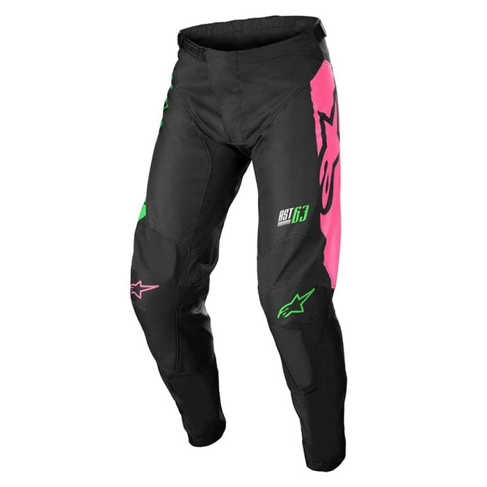 Alpinestars Youth Racer Compass Pants Blk/Grn Neon/Pink Fluo Sz 28 482-975828